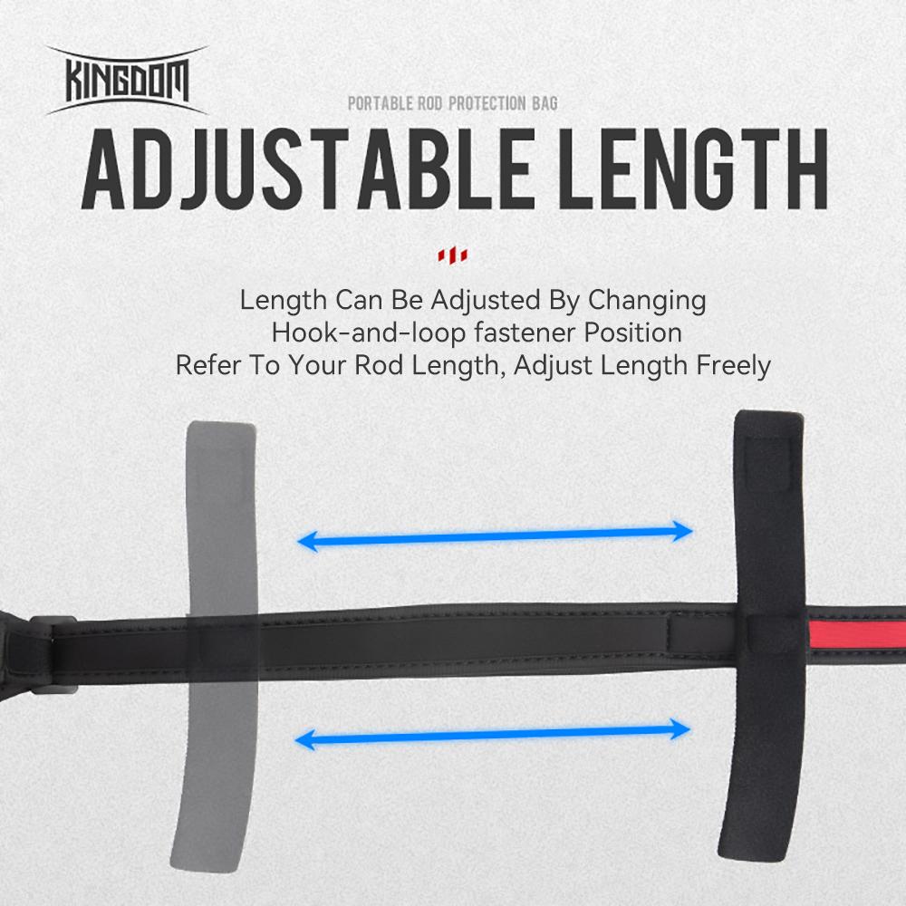 Kingdom Spinning Angelruten 102 cm-152 cm Casting Rod Schutz Seil Länge Einstellbar Für Schutz Lagerung Tasche