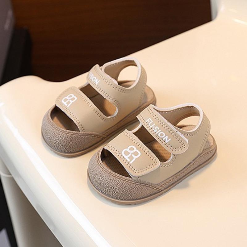 Summer Toddler Closed Toe Sandals Soft Sole Anti-Collision Walking Shoes For Boys Girls