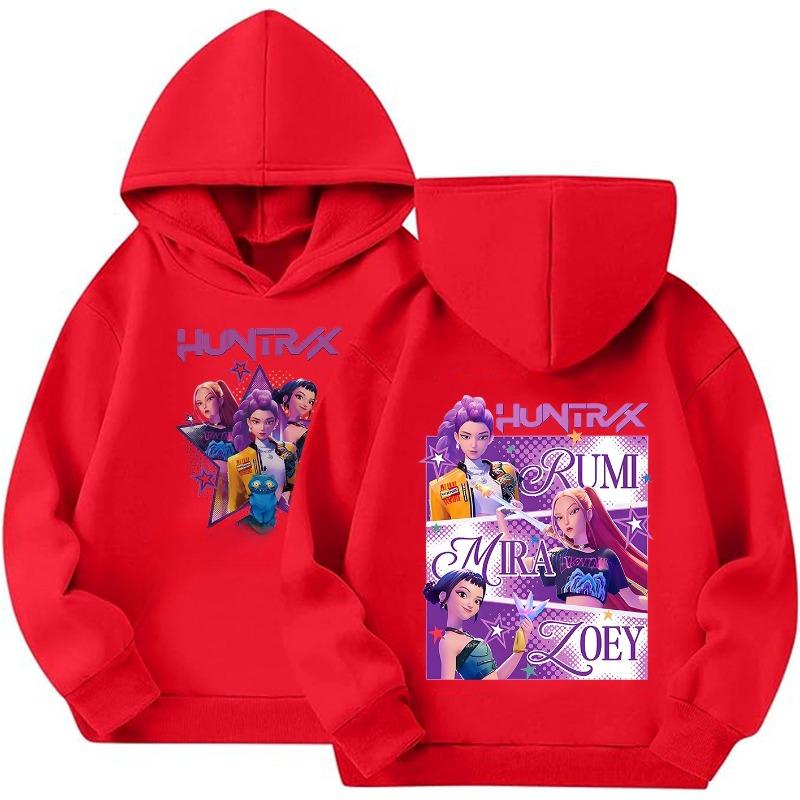 Girls Hoodies & Sweatshirts KPop Demon Hunters Printed Girls's Loose Hoodie