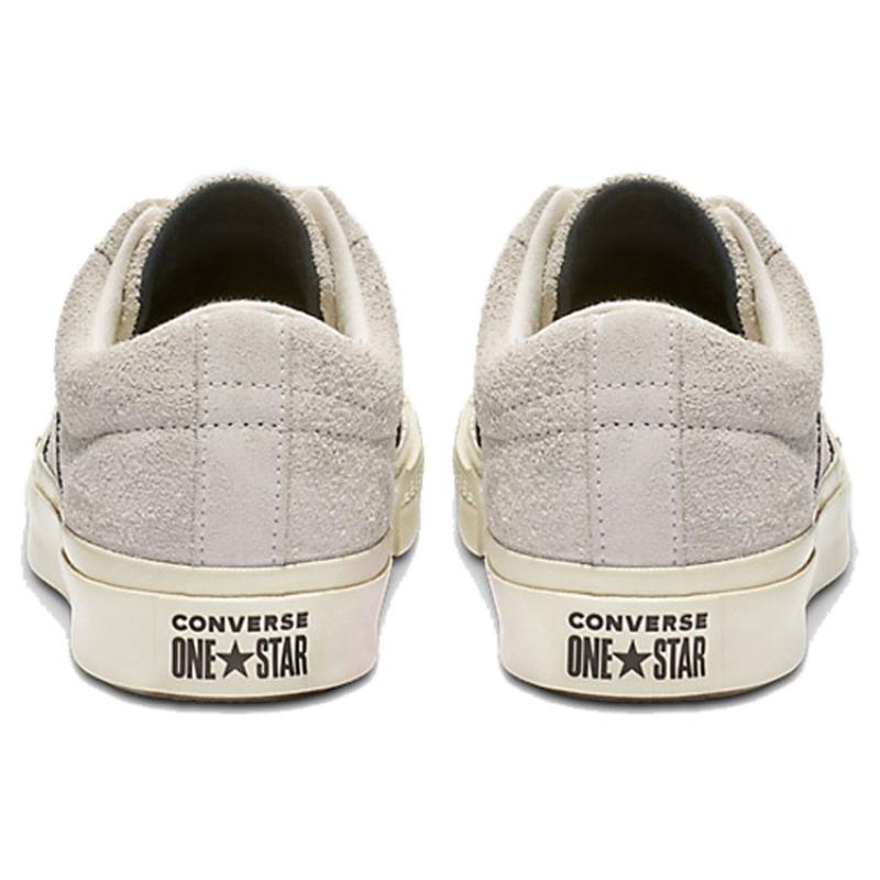 Converse One Star Suede Vulcanized Non-Slip Lightweight Low-Top Board Shoes Unisex Off-White