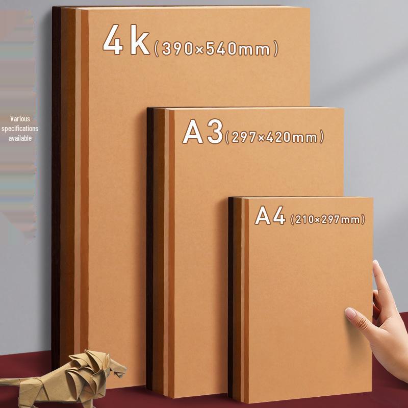 Yuanhao Creație Inel din Carton Gros Culoare Cafea Făcut Manual - A4/A3/4K cu Fundal Pădure Lemn Maro