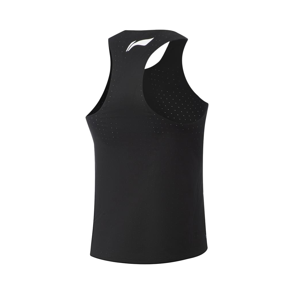Li Ning Dragon Sparrow Breathable Quick-Dry Sports Slim Fit Outdoor Sleeveless Knitted Racing Running Competition Vest Men tops AAYV123-39