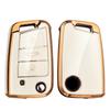 HOT TPU Car Flip Key Case Cover Fob for VW Volkswagen Golf 7 MK7 Tiguan MK2 for SEAT Ateca Leon FR 2 Ibiza for Skoda Octavia A7