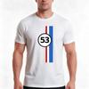 Herbie 53 Tshirt Summer Casual Cotton Tee Oversized Streetwear Tops Vintage Graphic Print Loose Fit Short Sleeve