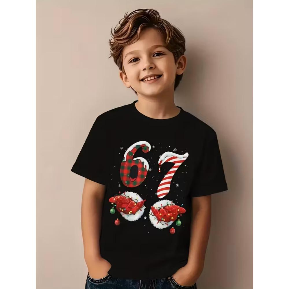 Fun children's T-shirts, chaotic and humorous games, novelty gifts for T-shirts, boys' tops, fashionable children's clothing