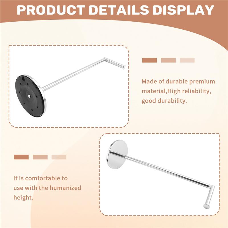 

A55F-Toilet Paper Holder, Free Standing Toilet Paper Holder Stand With Reserve For 4 Spare Rolls, Sturdy Base серебряный
