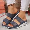 Fashion 2025 New Women's Summer Fashionable versatile Non-Slip Sandals Women's Wedge Lightweight breathable Outdoor Slipper Footwear