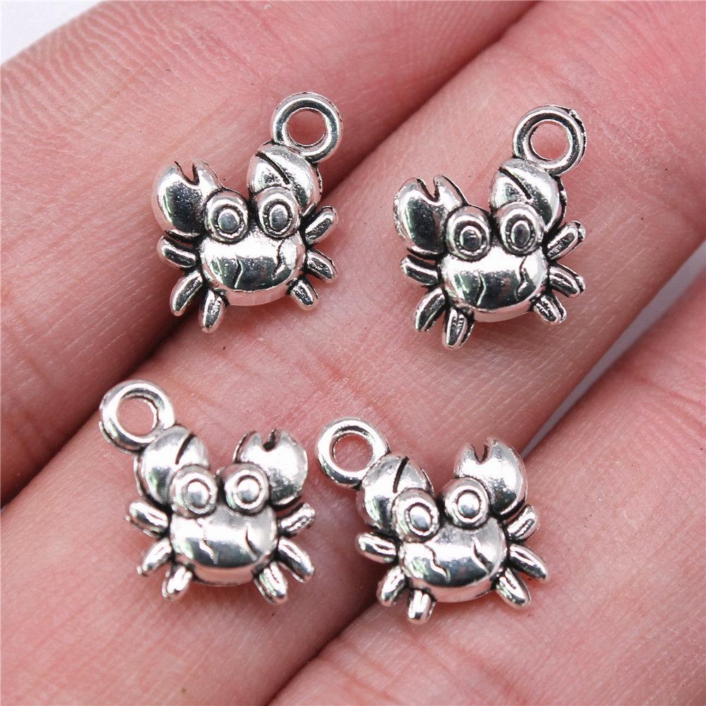 Octopus Seahorse Crab Shrimp Marine Life Charm Antique Bronze Zinc Alloy Jewelry Making Supplies Couple Style