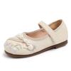 Girls Hanfu Shoes 2025 Spring New Princess Single Shoes Ancient Style Embroidered Comfortable Shoes Girls Small Leather Boots