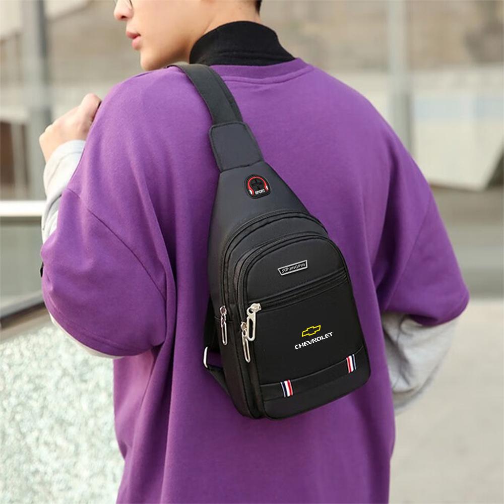 Car Logo Chest Bag Handbags Waist Bag Crossbody Bag For Chevrolet Cruze Sonic Spark Sail 3 Aveo T250 Cobalt Captiva Trax Equinox