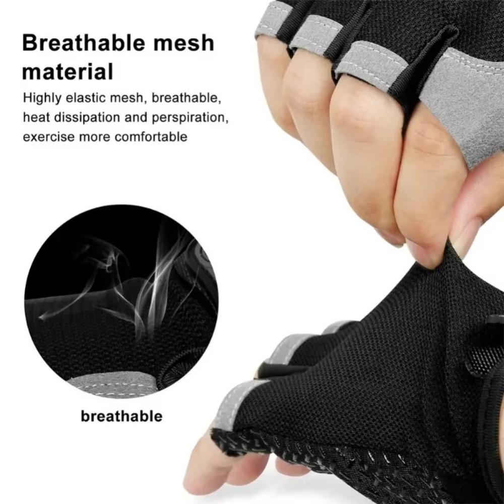 Fingerless Half Finger Gloves Breathable Bicycle Accessories New Gym Training Gloves  for Men Women