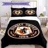 Dundee United Crest Printed Pattern Duvet Cover Set – Includes 1 Duvet Cover and 2 Matching Pillowcases Bedroom Decor Christmas Gifts