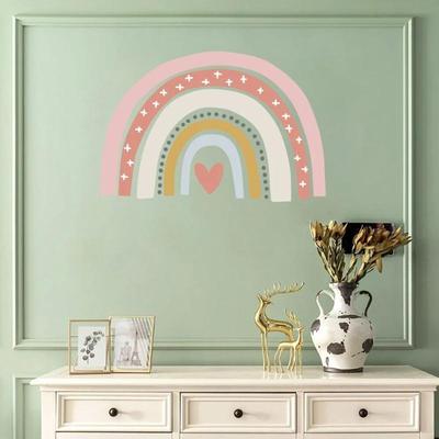 Nordic Kids Room Rainbow Wall Sticker Self-adhesive Wall Decoration Sticker Home Decoration