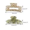 Multicolor Plaid Hair Claw French Design Non Slip Acetate Hollow Hair Barrettes Ponytail Decoration Fashion Hair Props