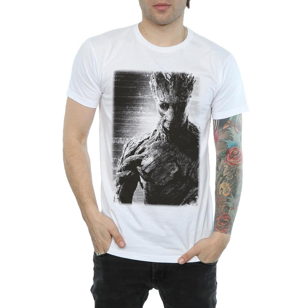 Marvel Mens Guardians Of The Galaxy Groot Poster T-Shirt