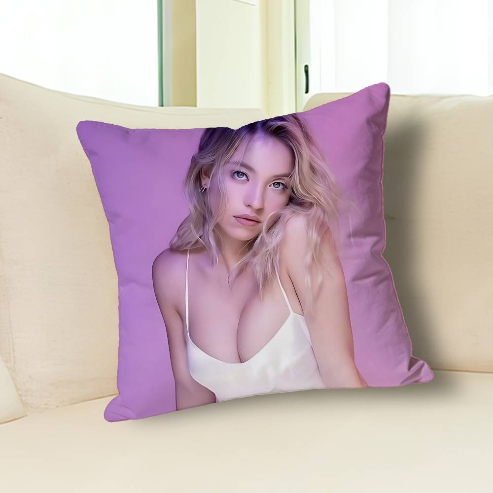 Actor S-Sydney S-Sweeneys Pillow Cases for Bedroom Living Room Sofa Home Decor Polyester Cushion Cover with Zipper