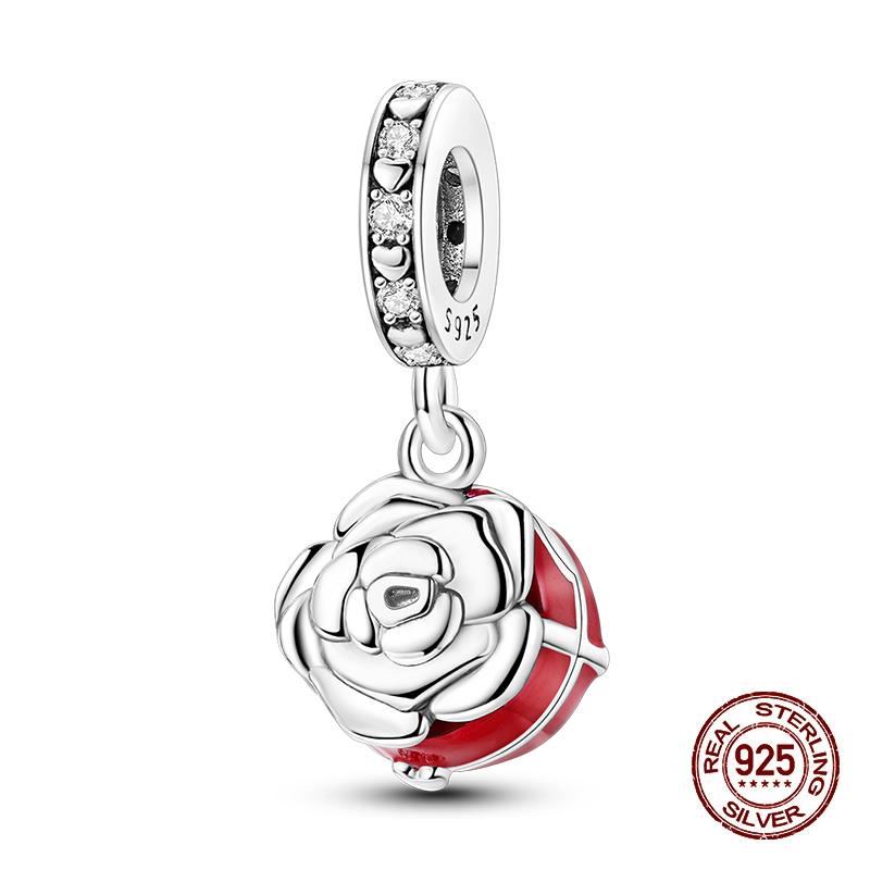 Neue Kupfer Romantische Liebesbrief Hochzeit Ringe Charms Perlen Passend für 3mm Original Armband DIY Schmuck Verlobungsgeschenke