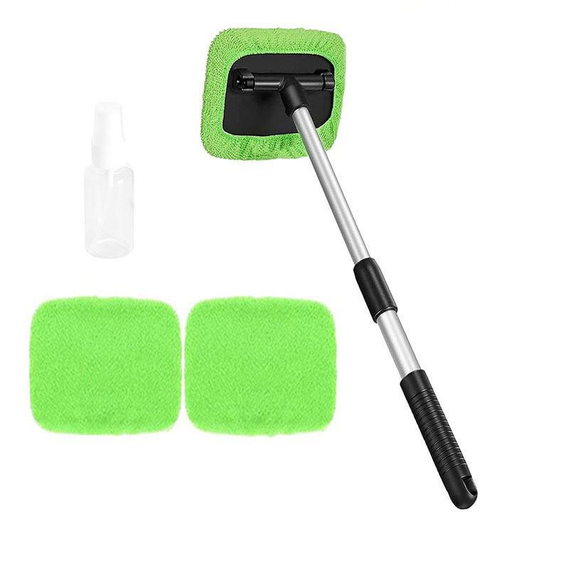 Telescopic Microfiber Car Window Cleaning & Defogging Brush Set