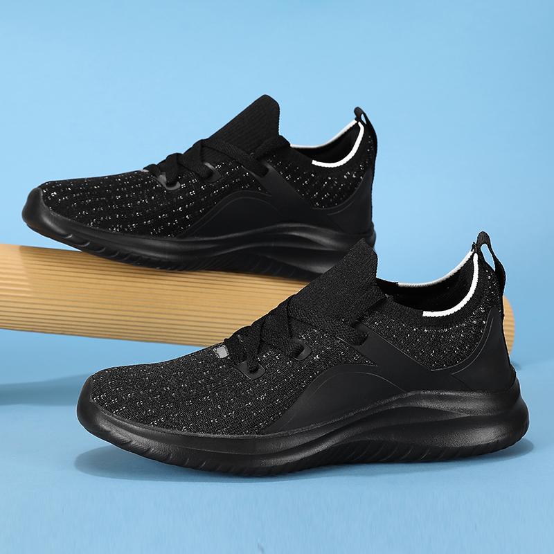 Fashion Breathable Lace-up Running Shoes for Women, Air Cushion Athletic Sneakers with Lightweight Mesh, Outdoor Sports Training Shoes