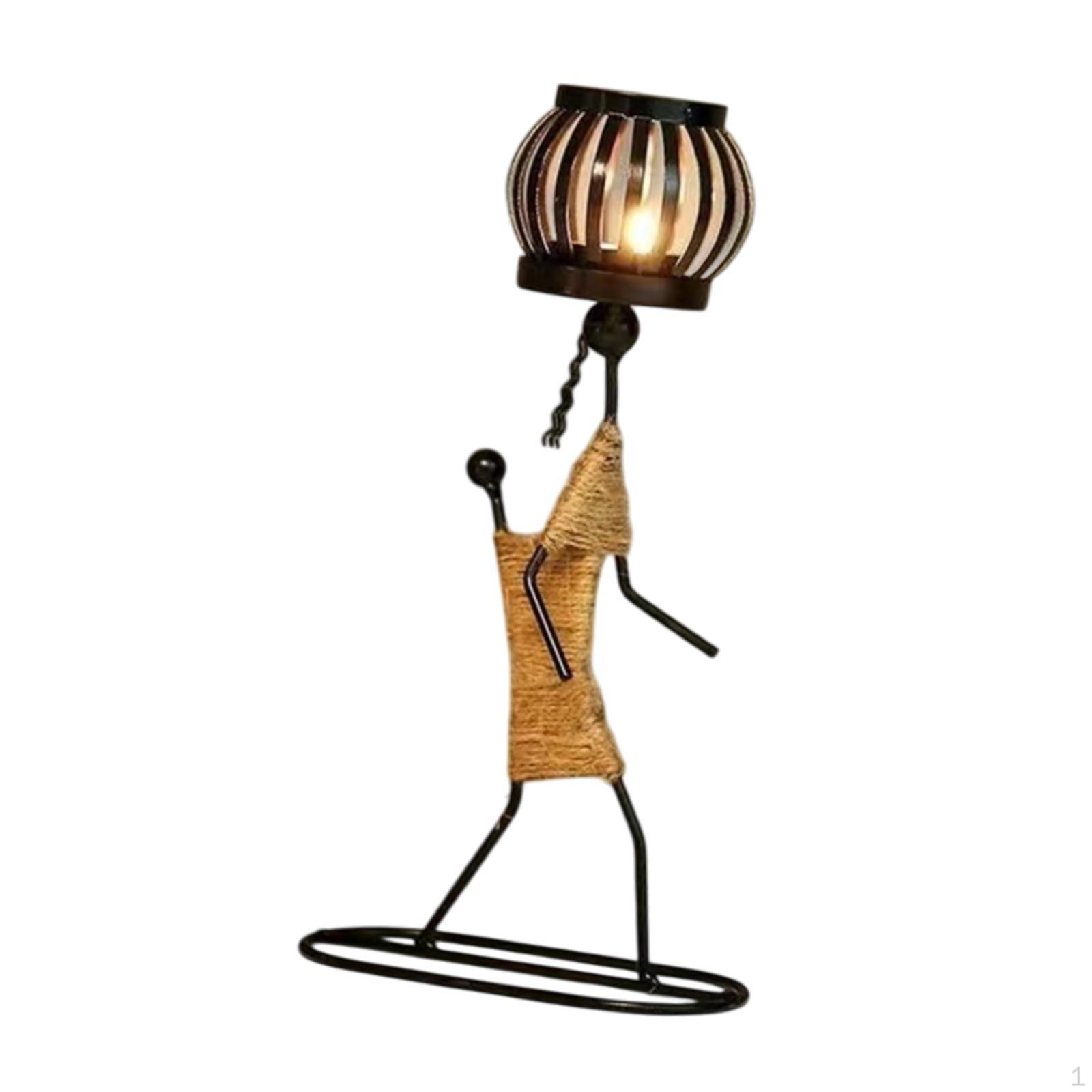 

Статуетка дівчини, підсвічник, металева скульптура ручної роботи, сучасне мистецтво, настільна прикраса для Style D