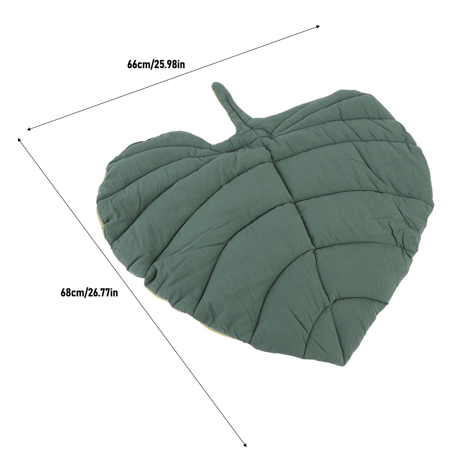 

Leaf Shaped Cat Mat Cotton Thickened Comfortable Cartoon Cat Pad Soft Warm Pet Blanket for Indoor Dogs Cats Bed