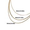 Trendy Three Layer Gold Necklace Fashion Layered Neck Chain Accessory for Women Everyday Wear Neckchain Accessories