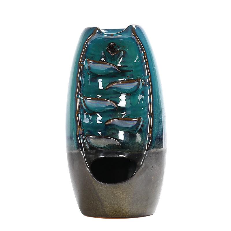 Lotus Lotus Lotus waterfall back incense Furnace handicaft Bottle casting Furnace Yoga Home ornaments candles Aromattherapy stove incense seathot