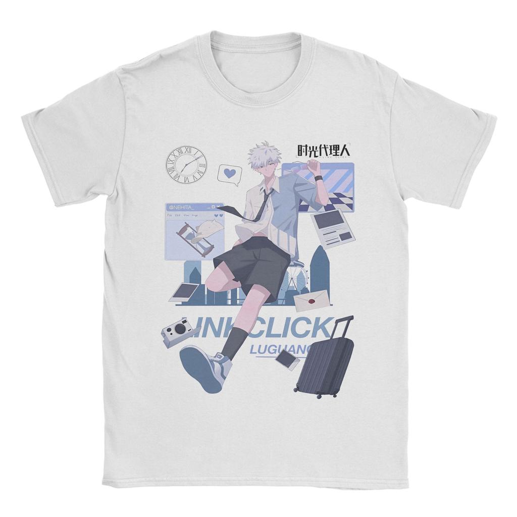 Mens TShirt Kawaii Link Click Alejandro Saab Zeno Robinson  Cool Cotton Tees Short Sleeve  T Shirt Crewneck Tops Plus Size