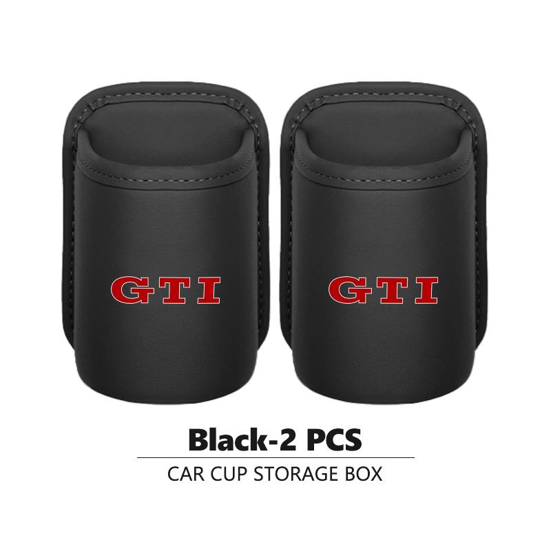CUP1 Car Leather Side Door Cup Holder Wear-Resistant Waterproof For Volkswagen VW Passat B5 B5.5 2000- 2007 2008 2009 2010 Touareg