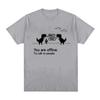 You Are Offline Graphic Print TShirt for Unisex Summer Casual Fashion Funny Streetwear Tops Crew Neck Short Sleeve Tshirts