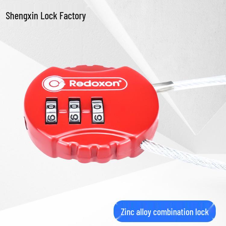 Rustproof Zinc Alloy Anti-theft Steel Cable Lock for Helmets and Bicycles