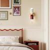 Nordic Wooden Wall Lamp Minimalist Cream Zipper Decorative Lighting For Bedroom Bedside Living Room Hallway Indoors Illumination
