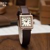 Student Vintage Watch Exquisite Small Square Disc Belt Watch Ladies Waterproof Quartz Watch
