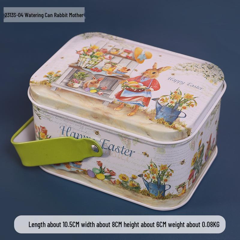 Adorable Cartoon Chocolate & Cookie Tin Box - Children's Gift or Wedding Favor Storage