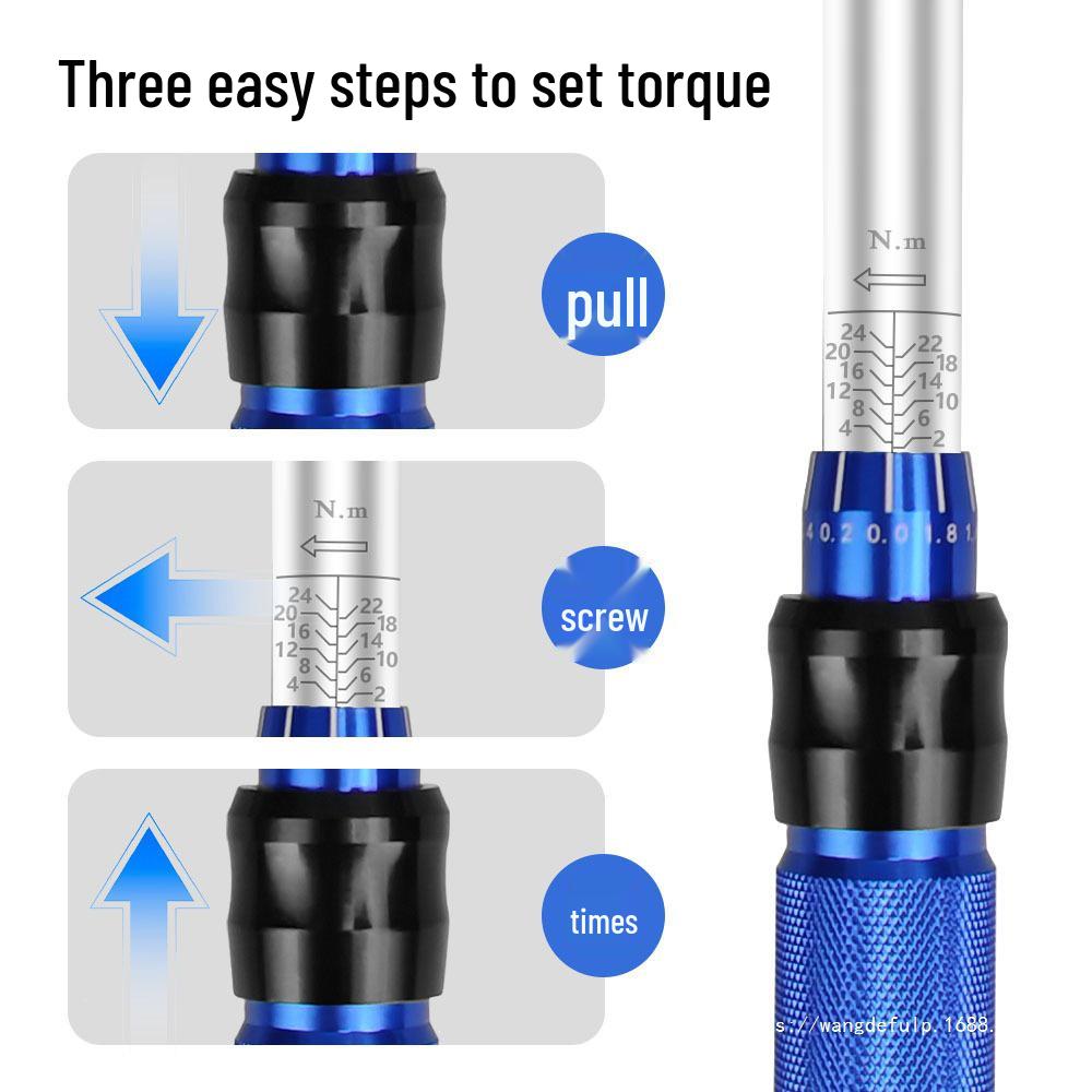 High-Precision 1/4" Adjustable Torque Wrench Set for Bikes