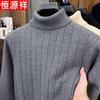 Hengyuanxiang Men's Winter Thickened Turtleneck Pullover Sweater