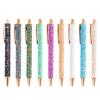 Fancy Pen for Women Girl Glittery Colorful Ballpoint Pen Sequins Journaling Pen Metal Retractable Pen 1.0mm Sequins Pen
