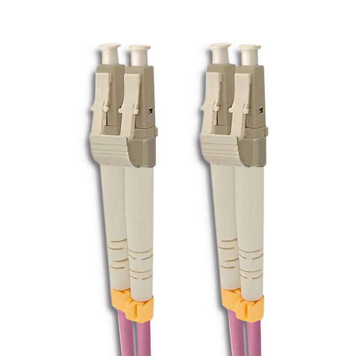 Qoltec Fiber Optic Patchcord LC/UPC - LC/UPC | Multimode | 50/125 | OM4 | Duplex | 2m