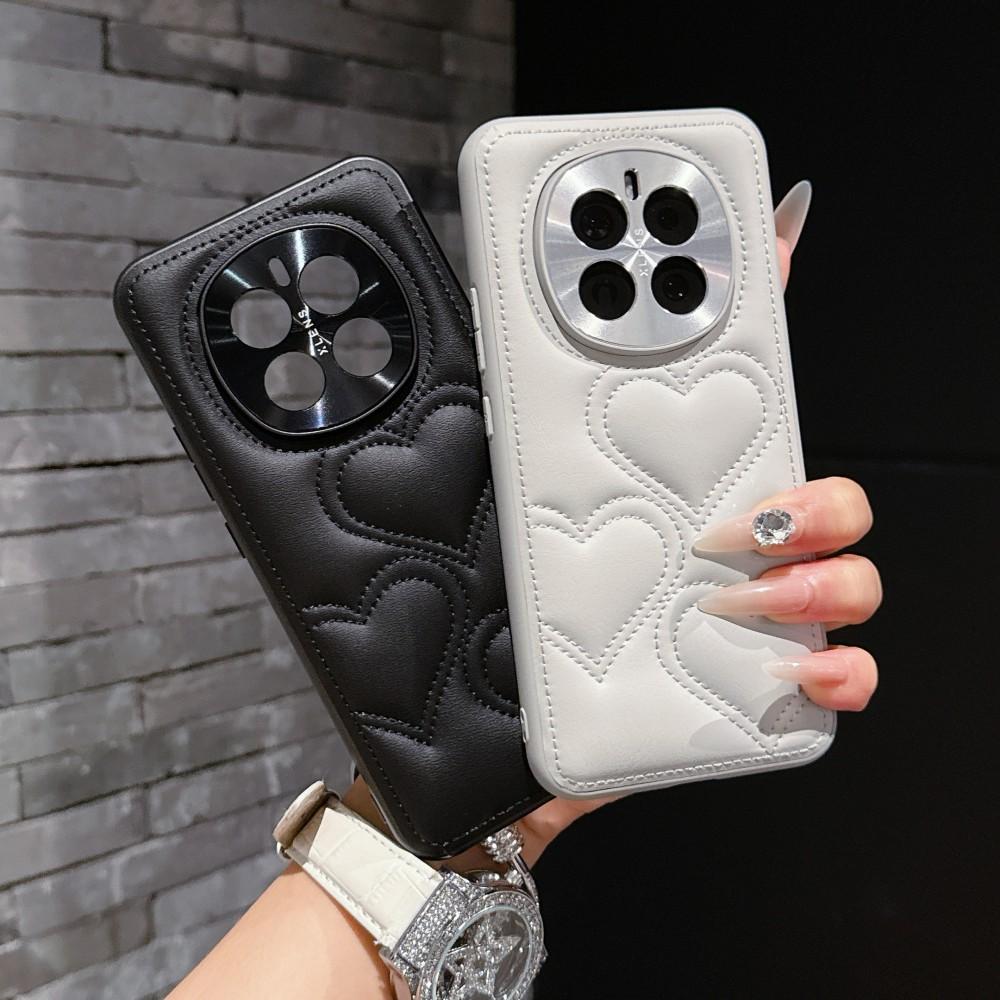 For Huawei Magic 7 Pro Case Luxury PU Skin Love Lens Protective Back Cover Case For Honor Magic 7 7Pro Full Cover Phone Shell