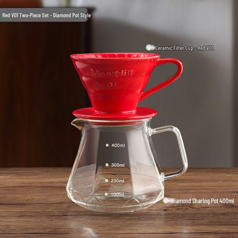 V60 Ceramic Hand-Pour Coffee Filter Set