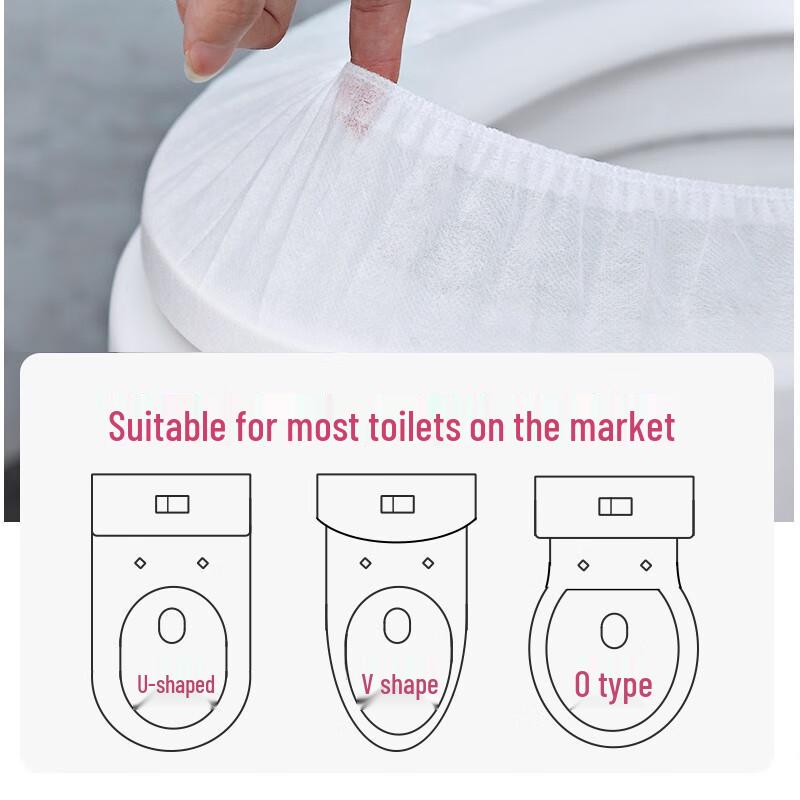 Grace Disposable Fitted Toilet Seat Covers