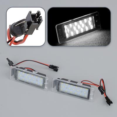 22854057 GM13502178 GM13502179 1224032 2Pcs License Plate Light Lamp 18SMD 13502178 13502179 Fit for Buick Cadillac Chevrolet