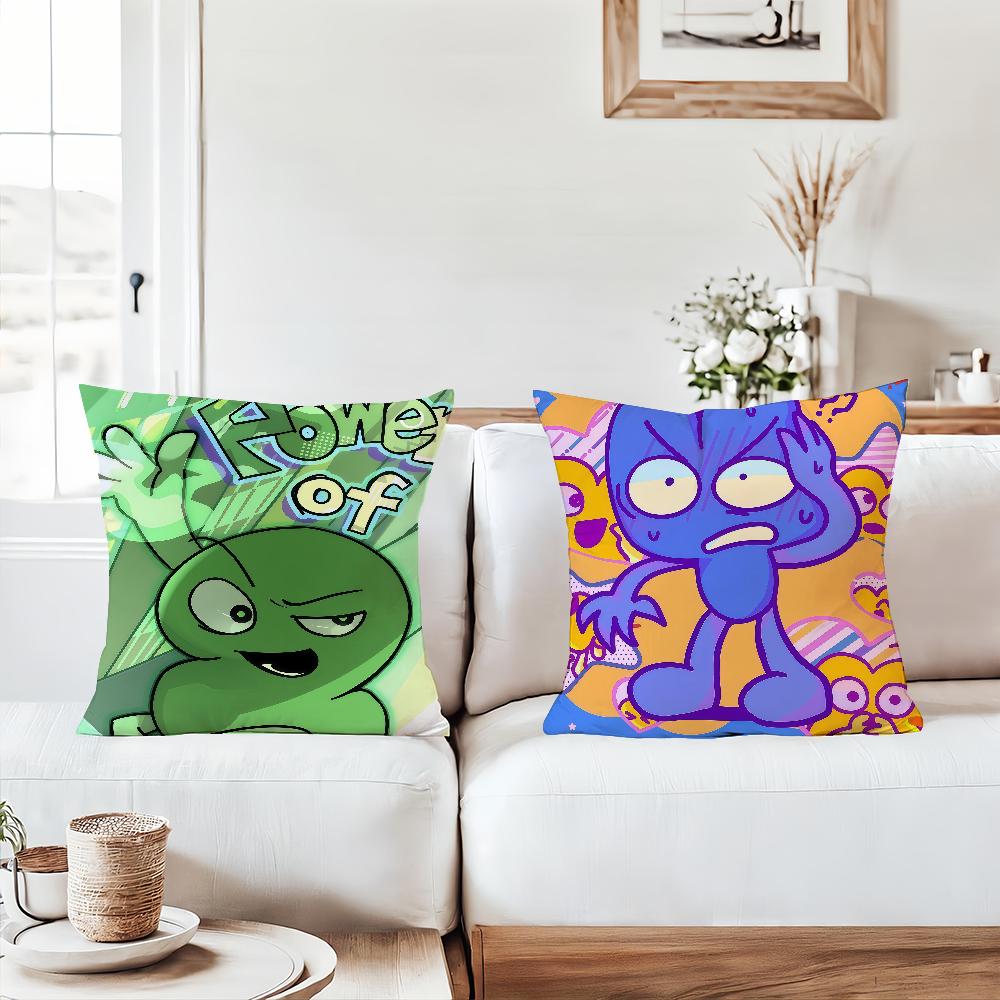 Cartoon Cute B-Bfdi Pillow Case Office Cushions Suitable For Sofa Car Bedroom Decorative Cushion Cover