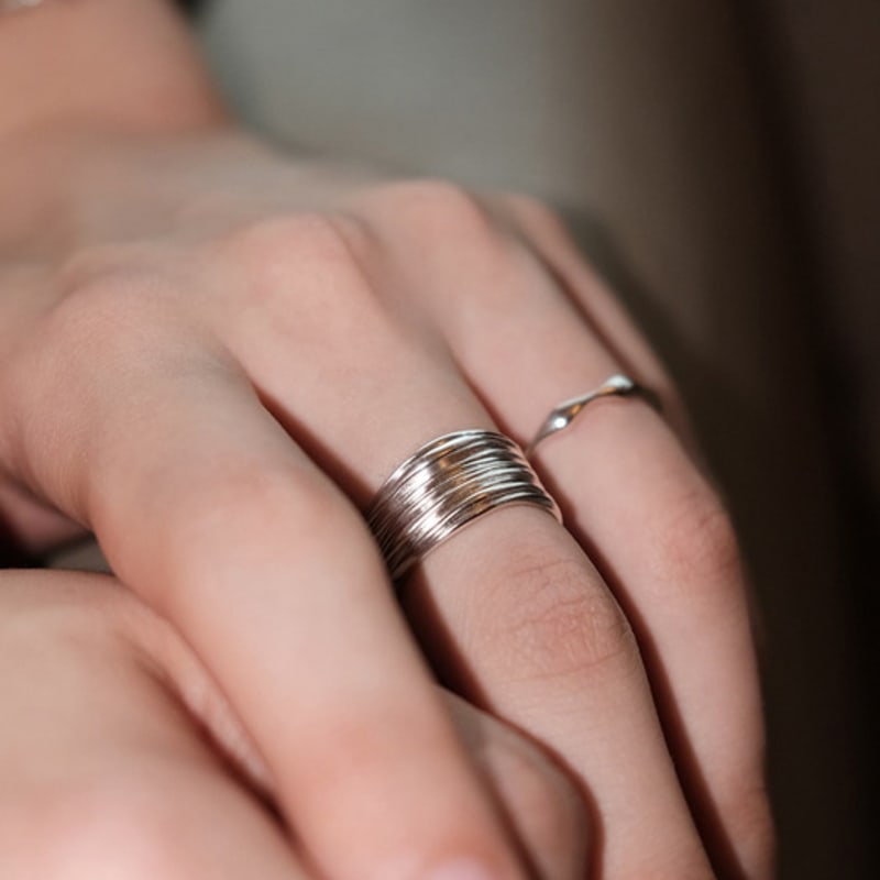 

LNMD Texture stripe ring 18