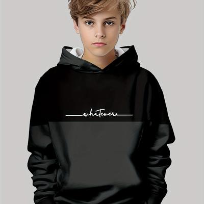 2025 Jungen 3D Outdoor Bedrucktes Sweatshirt, Kapuzensweatshirt, Signatur Pullover