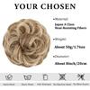 Bun Hair Piece Wavy Clip In Hair Extension for Thick Updo