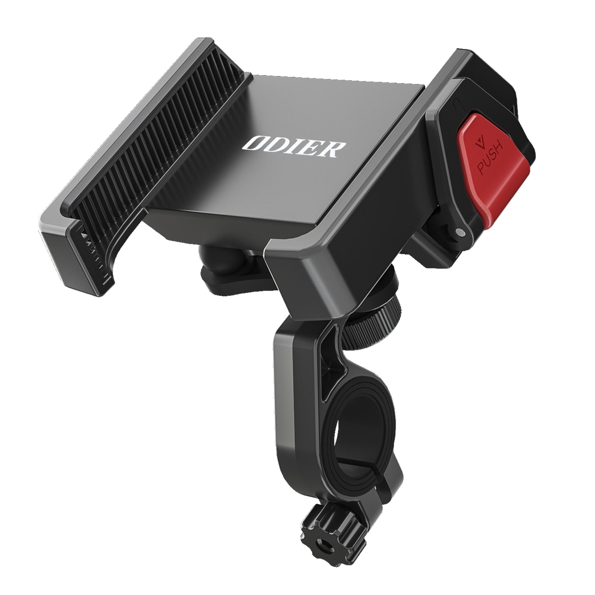 Portable 360 Degree Rotatable Phone Stand Flexible ABS Mobile Holder One-Key Release Compatible Big Size Phone Sports Motorbike Manual clip