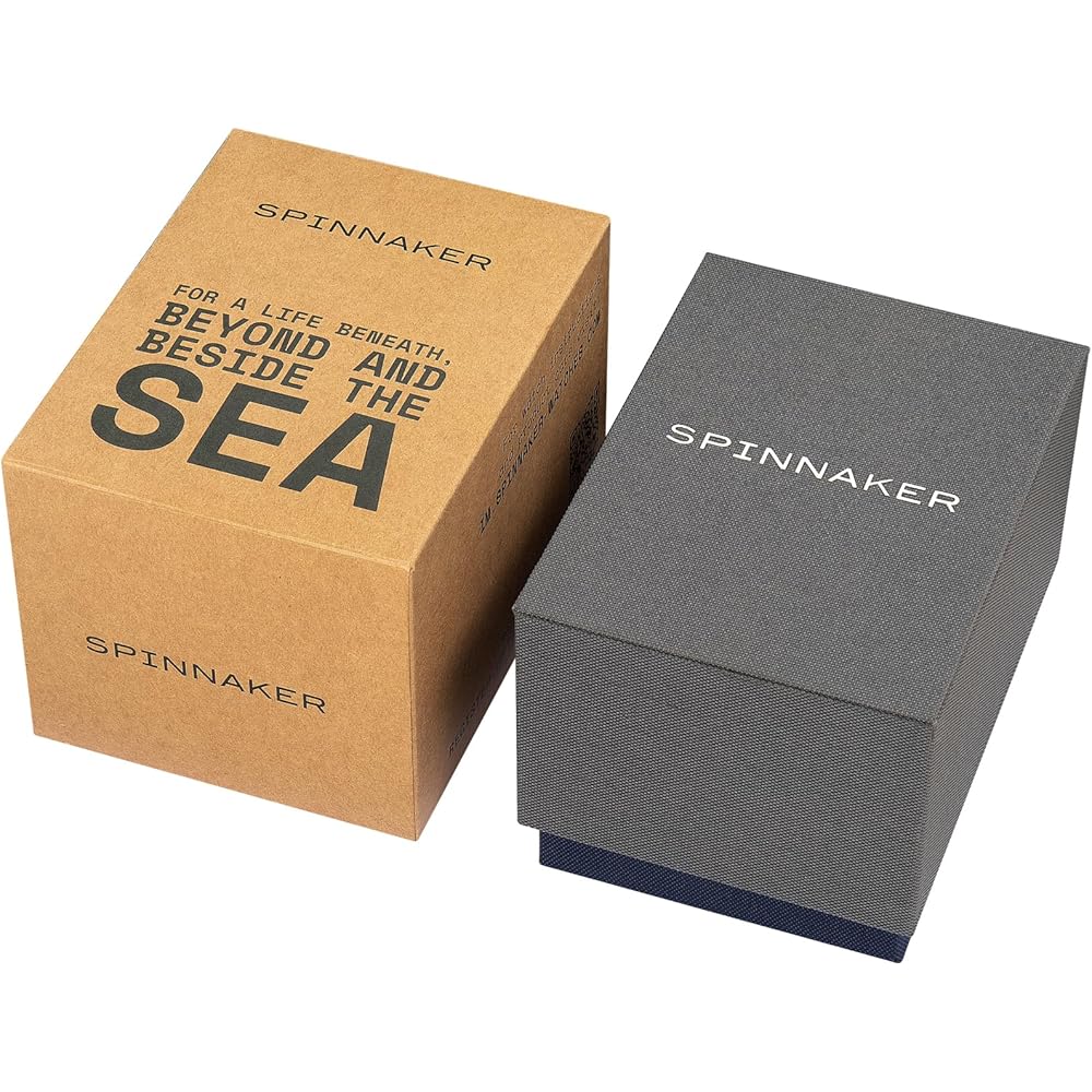 SPINNAKER Hal Watch, Men's, Quartz Movement, 10 ATM Water Resistance, Mineral Glass, White Dial, SP-5068-07 [Authentic]