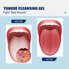 50g/Set Tongue Cleaner Simple Operation Ergonomics Handle Portable Tongue Cleansing Gel Brush for Unisex