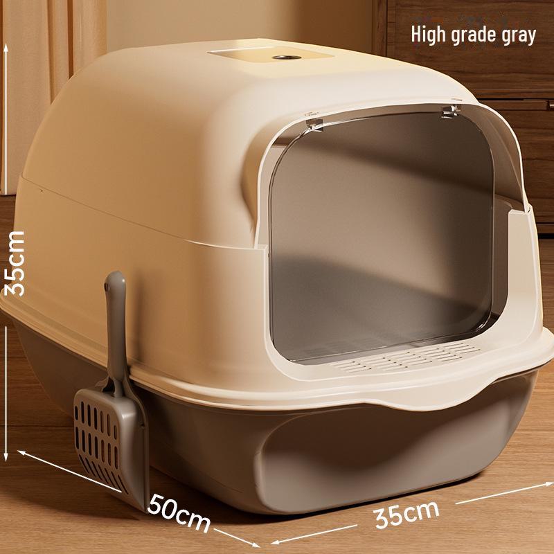 Fully Enclosed XL Odor-Proof Easy-Clean Cat Litter Box